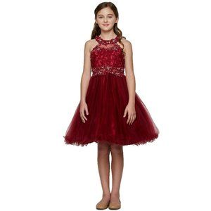 CINDERELLA COUTURE Party Dress Halter Neck Multisizes 5040